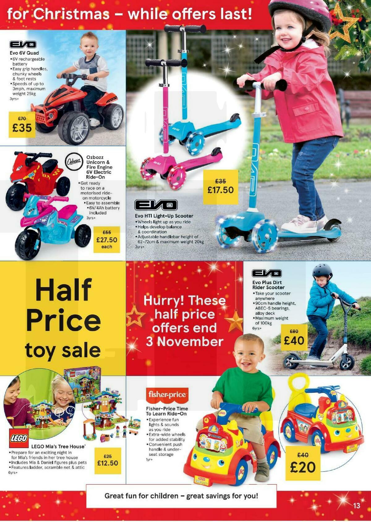 TESCO Tesco Half Price Toy Sale Leaflet Offers from 2 October