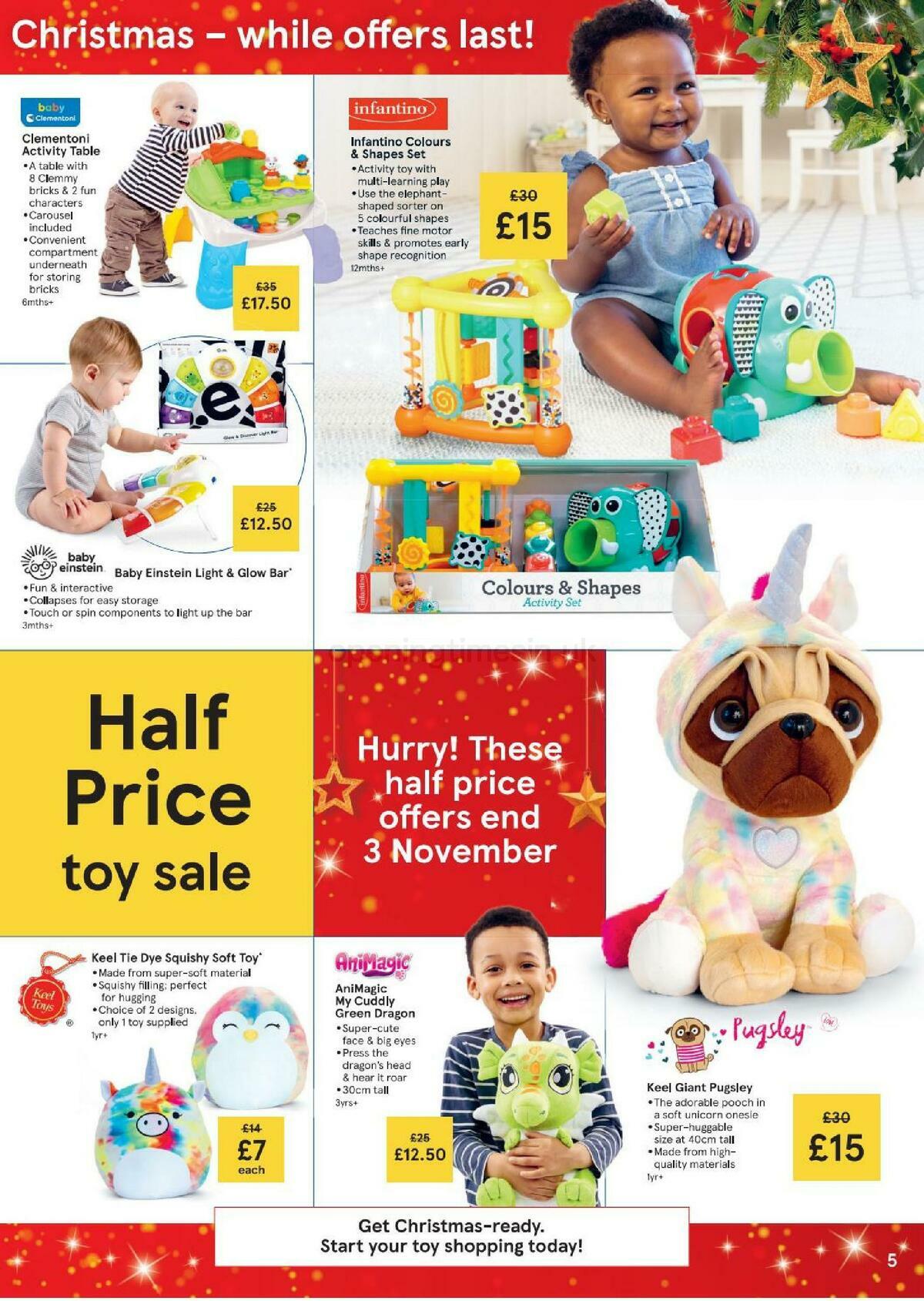TESCO Tesco Half Price Toy Sale Leaflet Offers from 2 October