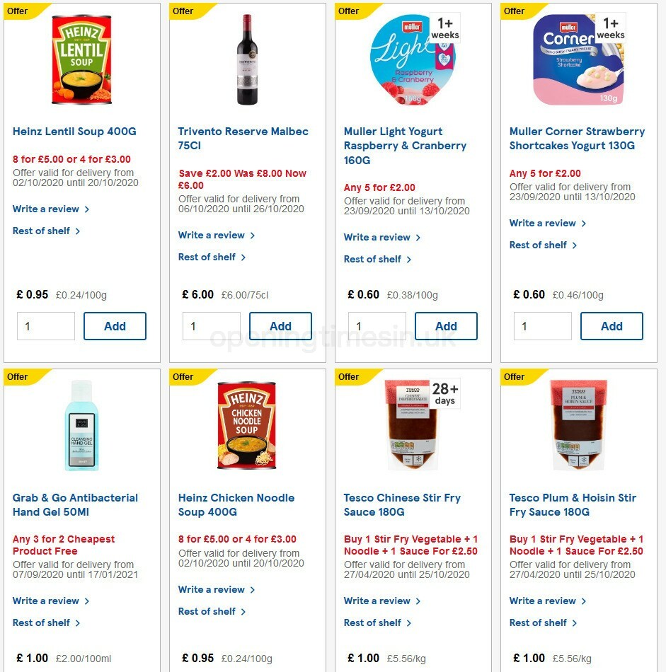 TESCO Offers from 7 October
