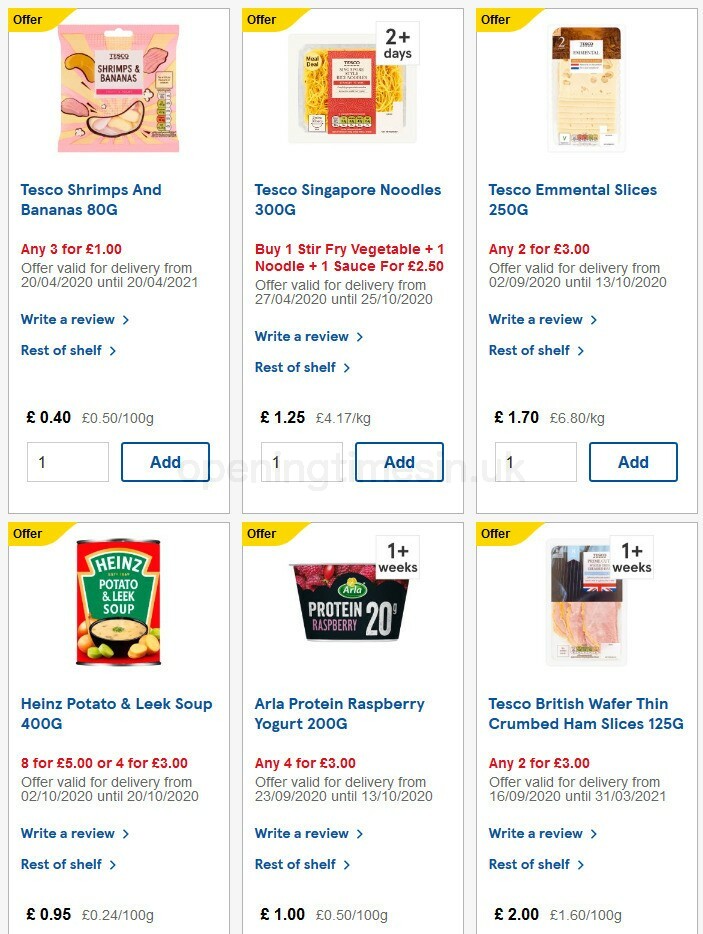 TESCO Offers from 7 October