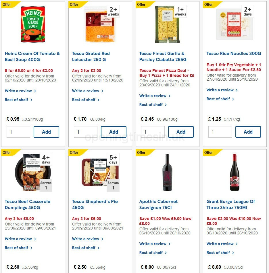 TESCO Offers from 7 October