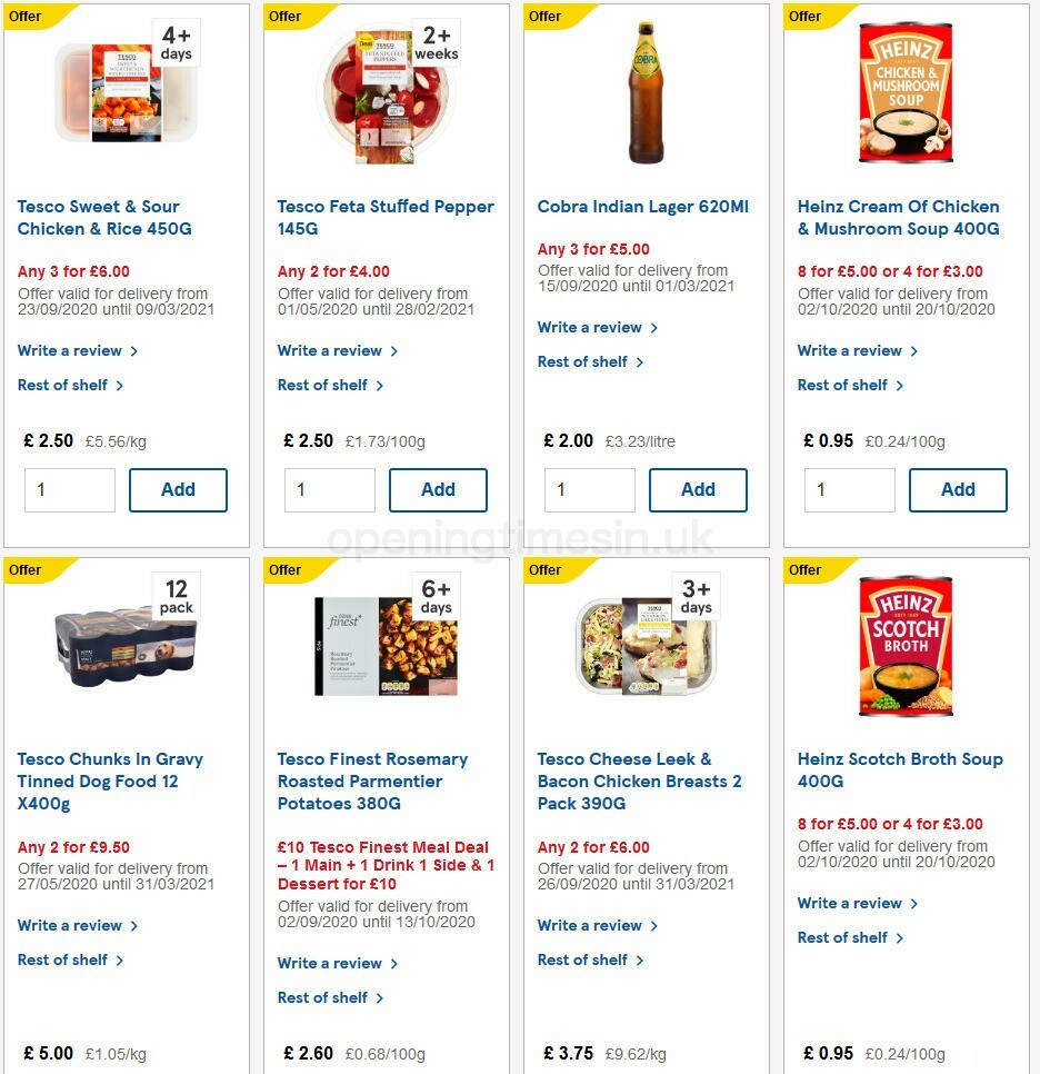 TESCO Offers from 7 October