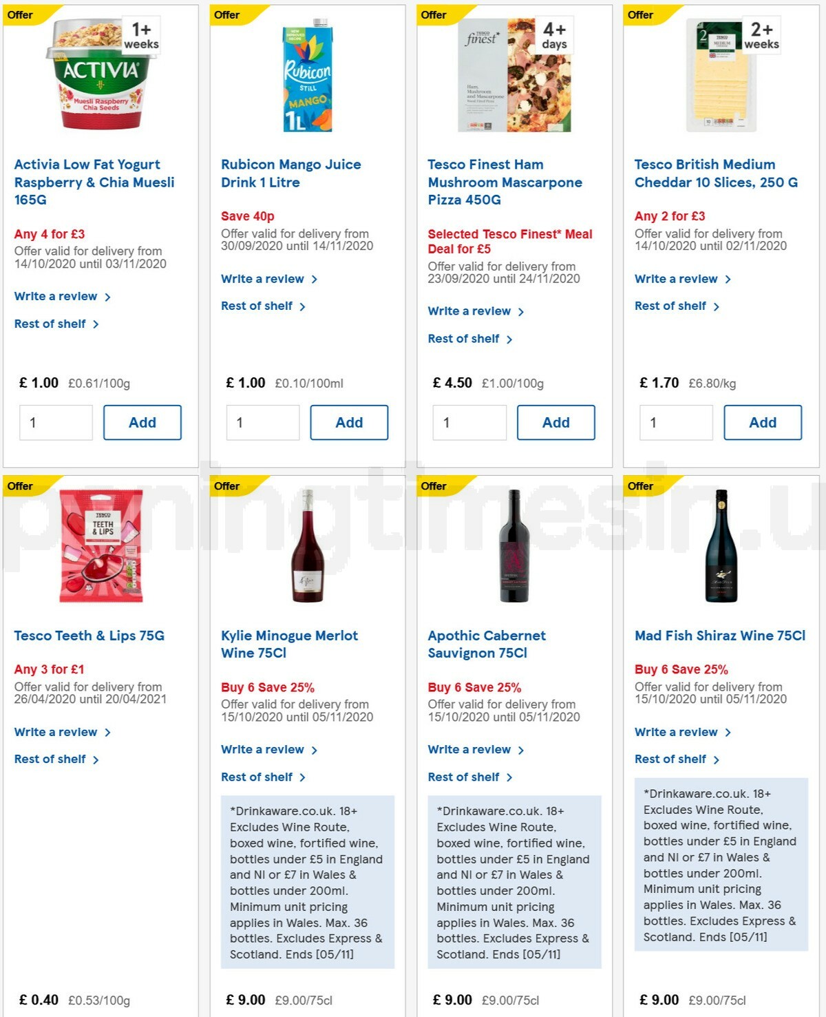TESCO Offers from 28 October