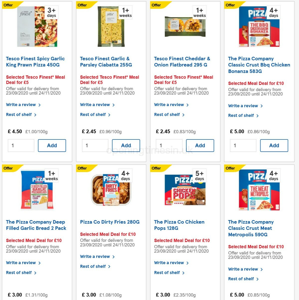 TESCO Offers from 28 October
