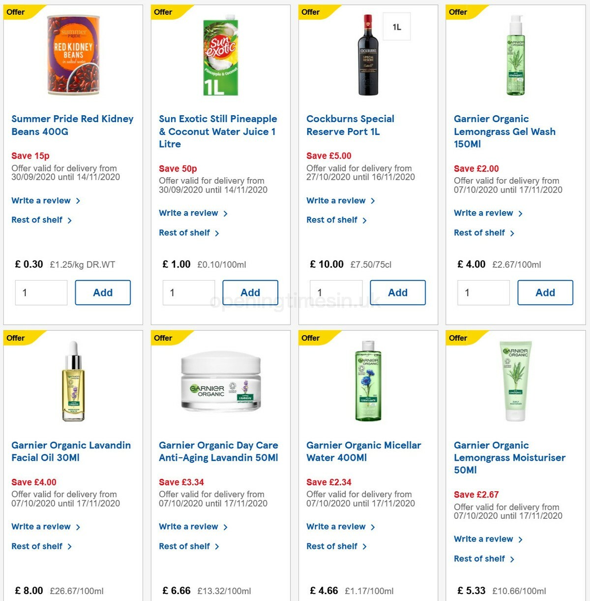 TESCO Offers from 28 October