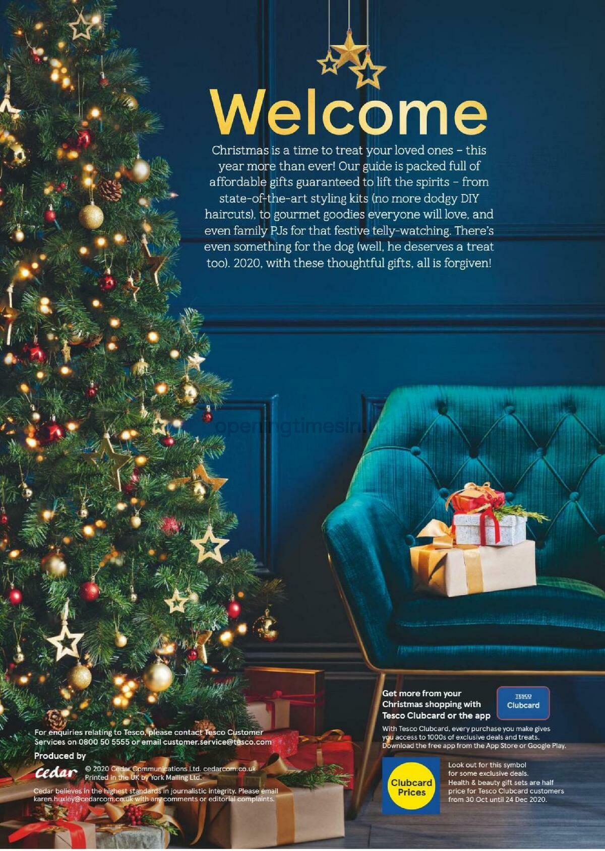 TESCO Christmas Gift Guide 2020 Offers from 30 October