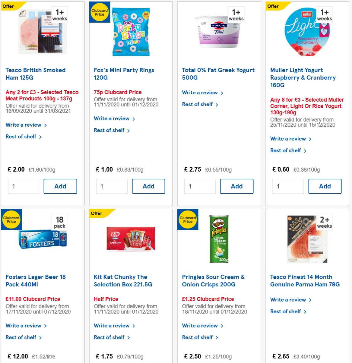 TESCO Offers from 25 November