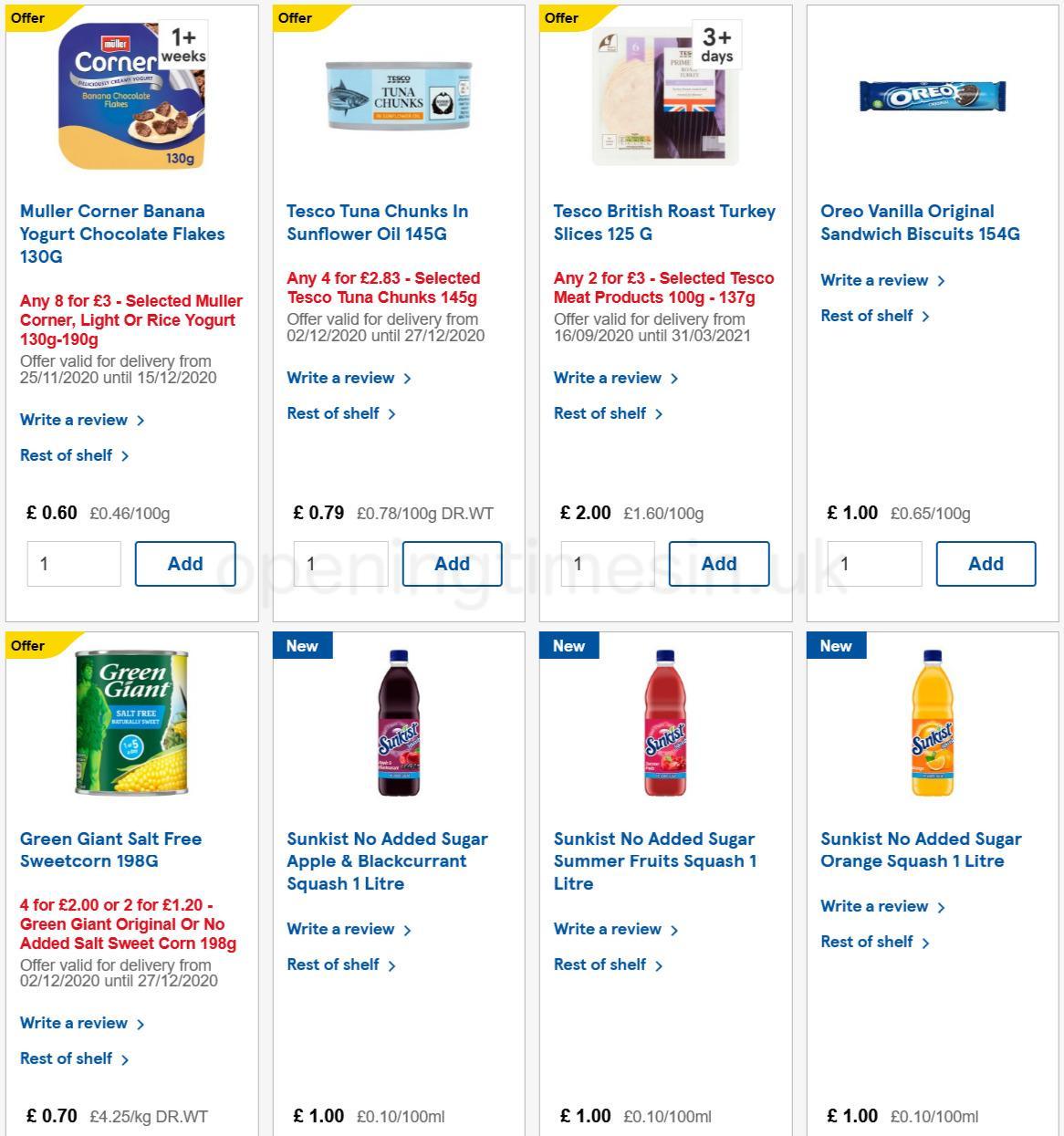 TESCO Offers from 2 December