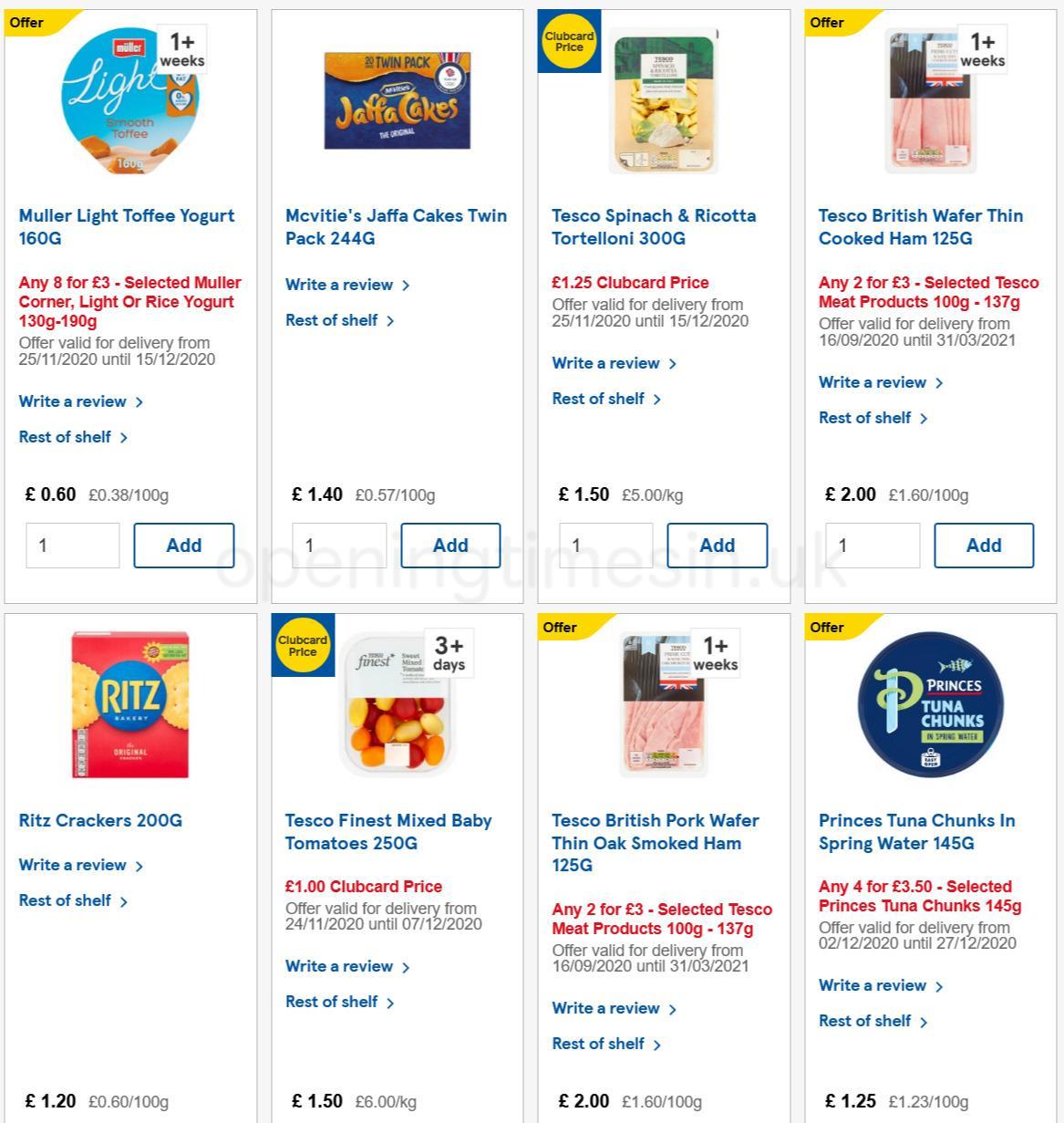 TESCO Offers from 2 December