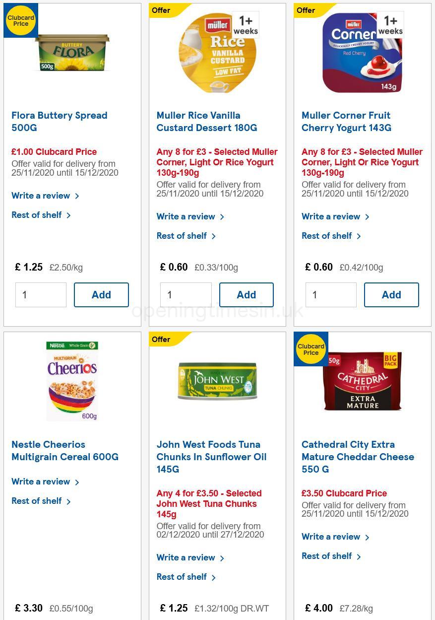 TESCO Offers from 2 December