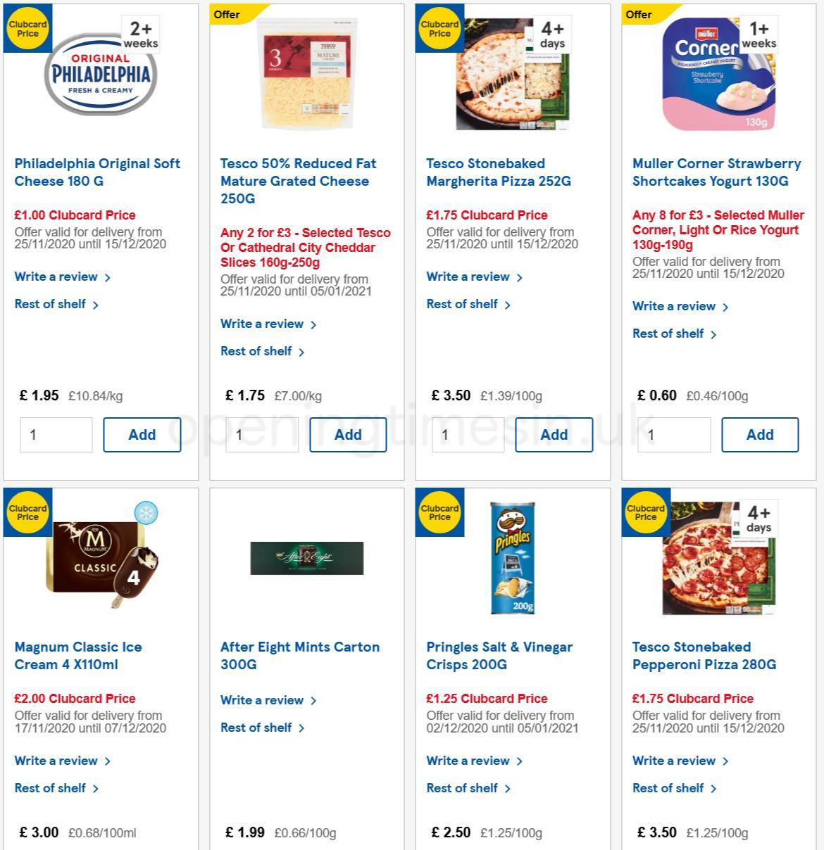 TESCO Offers from 2 December