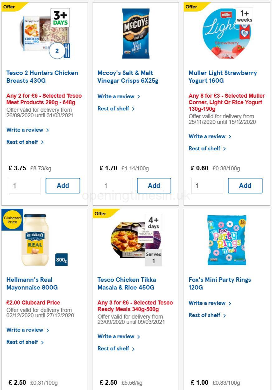 TESCO Offers from 2 December