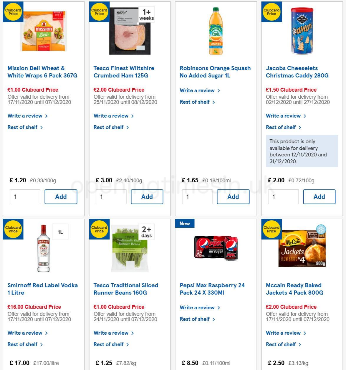TESCO Offers from 2 December