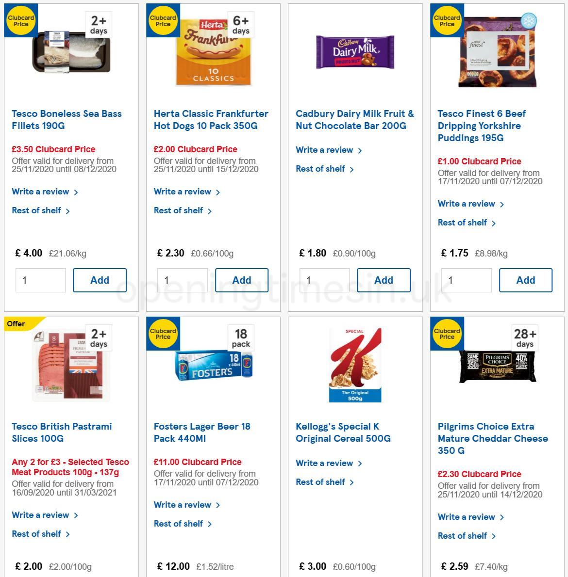 TESCO Offers from 2 December
