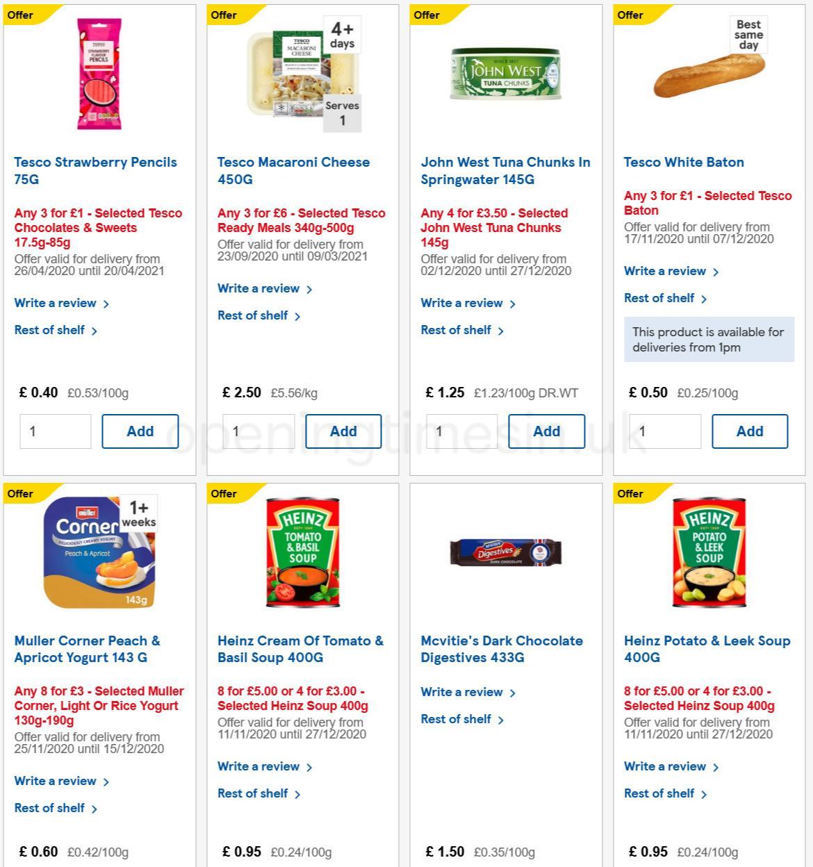 TESCO Offers from 2 December