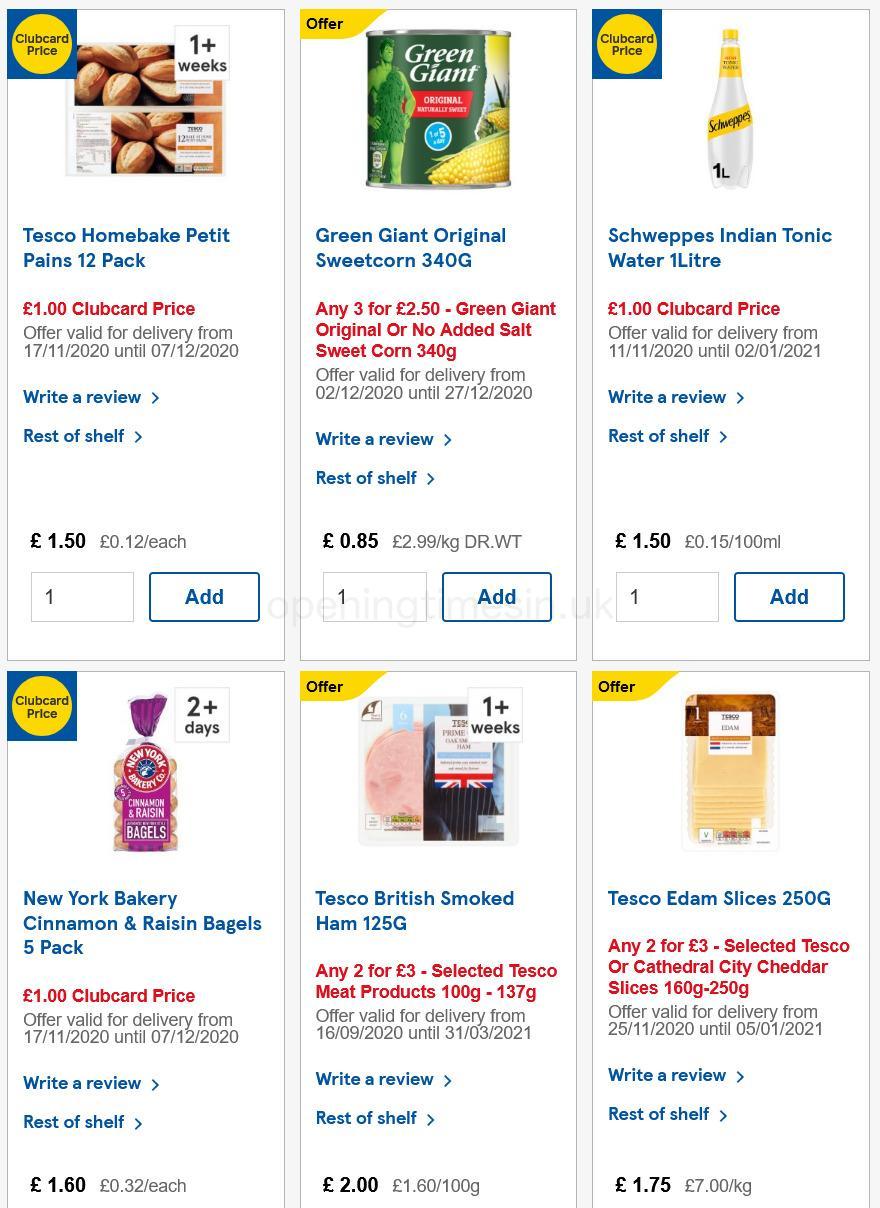 TESCO Offers from 2 December