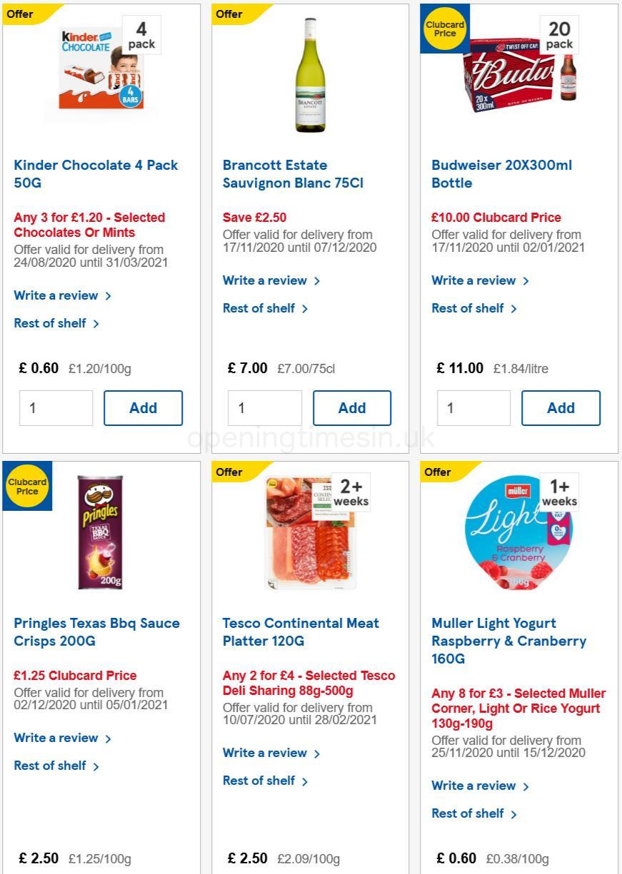 TESCO Offers from 2 December