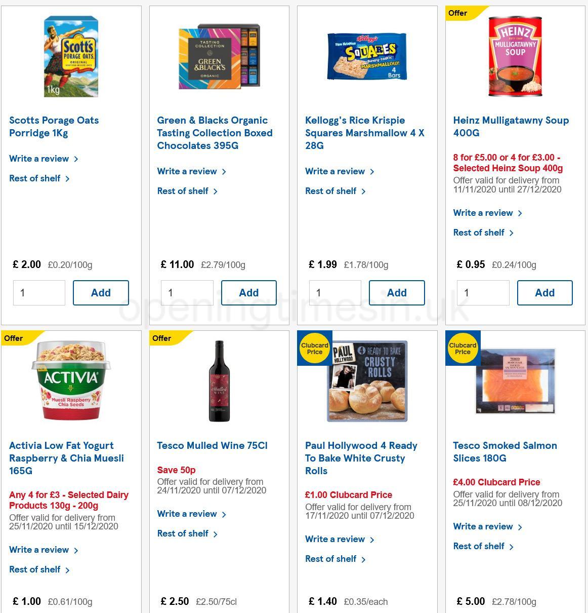 TESCO Offers from 2 December
