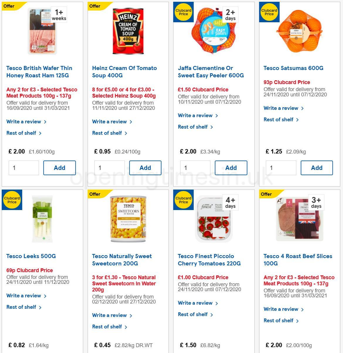 TESCO Offers from 2 December