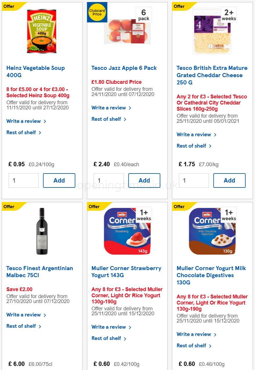 TESCO Offers from 2 December