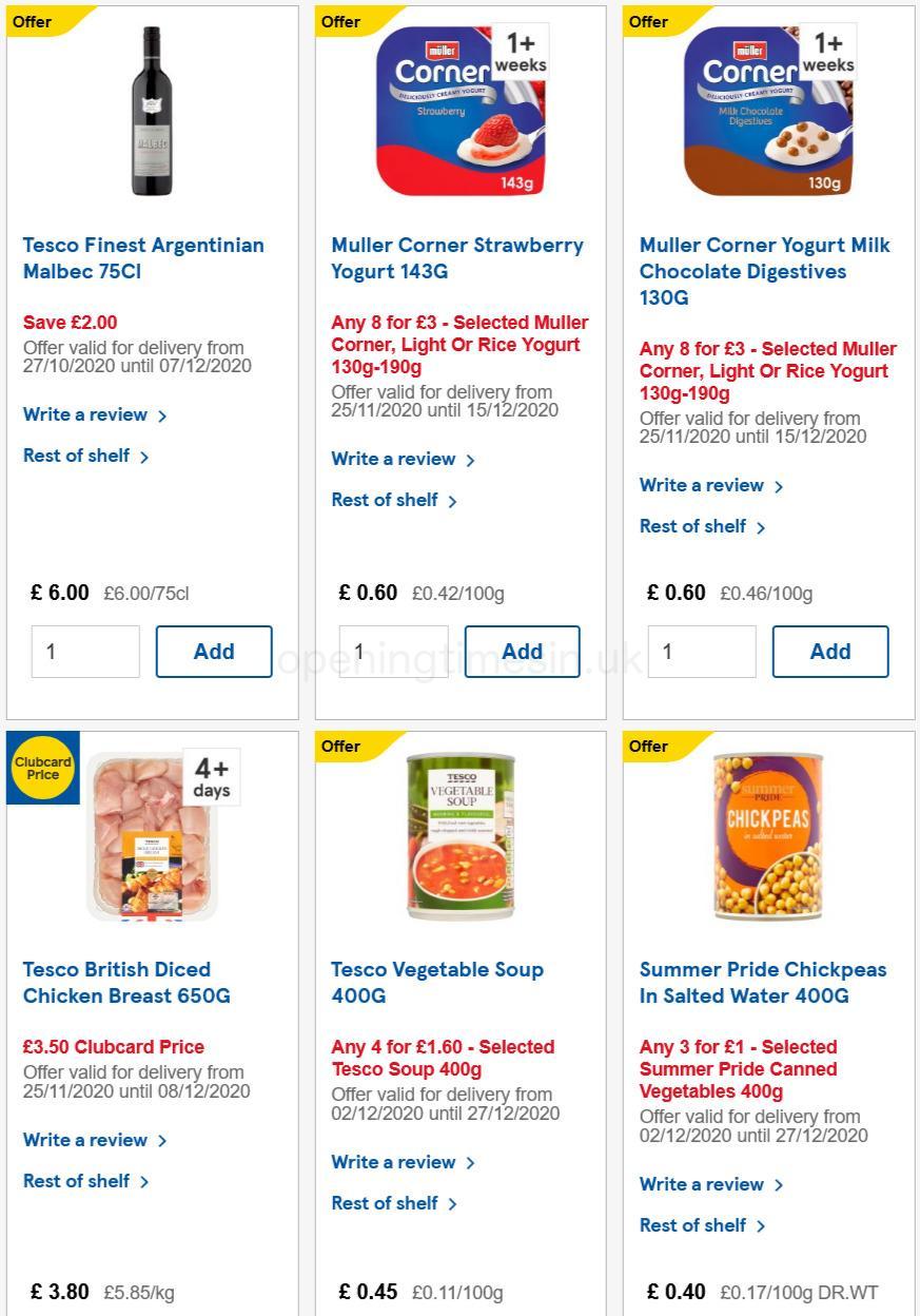 TESCO Offers from 2 December