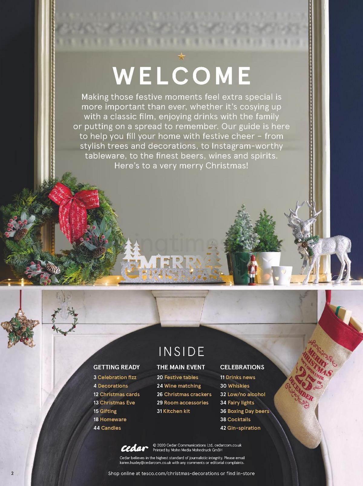 TESCO Christmas at Home Brochure Offers from 1 December