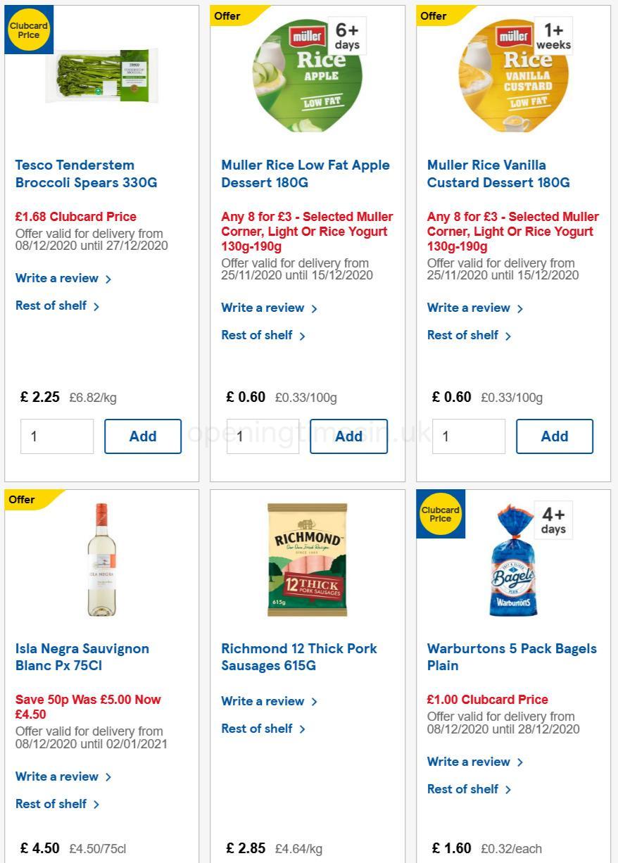TESCO Offers from 9 December