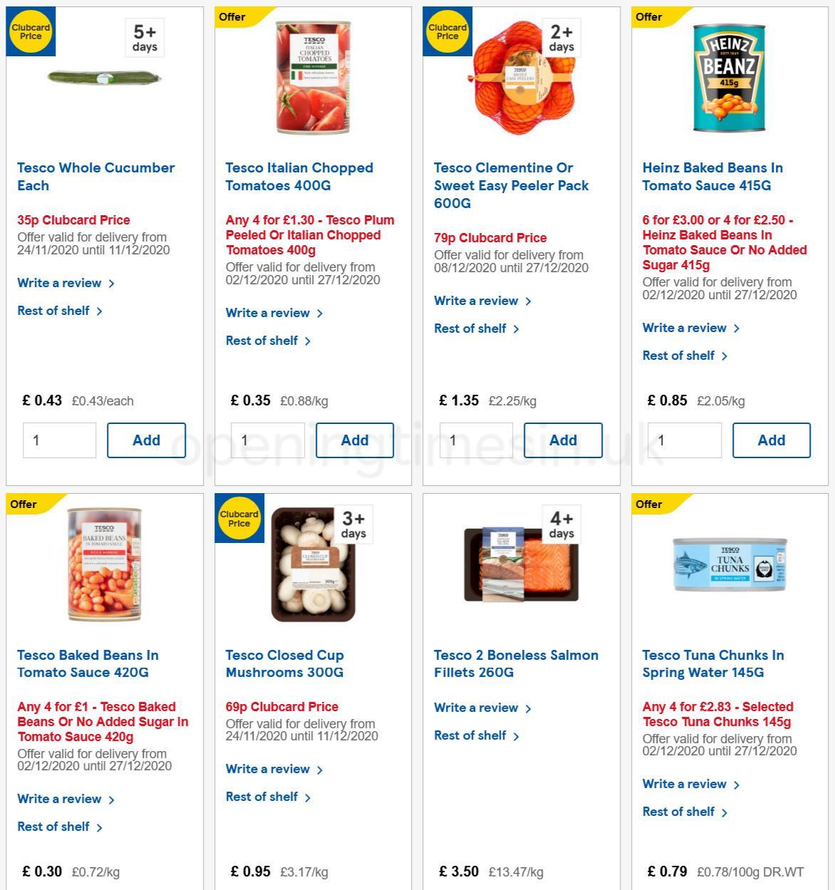 TESCO Offers from 9 December