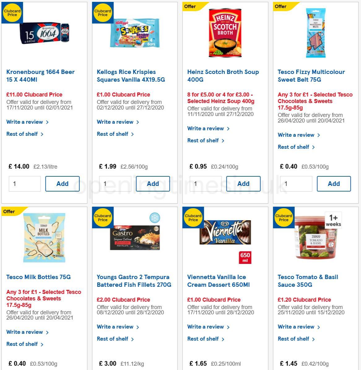 TESCO Offers from 9 December