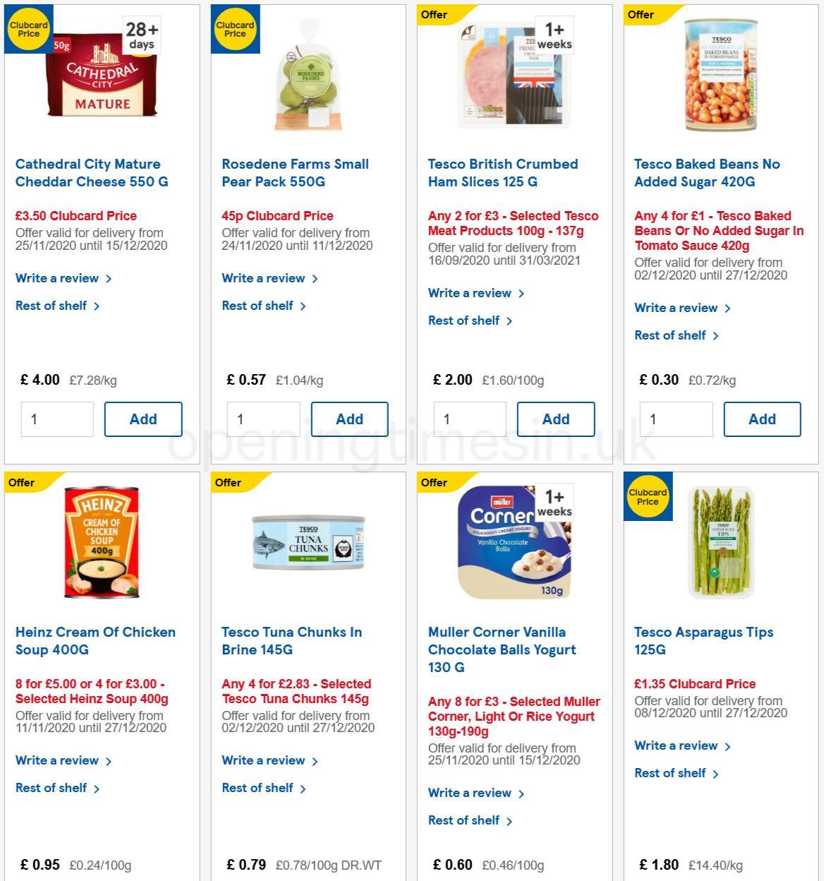 TESCO Offers from 9 December