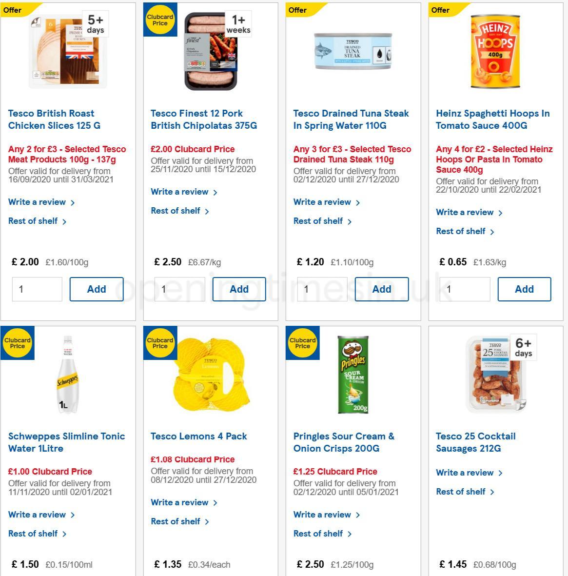 TESCO Offers from 9 December