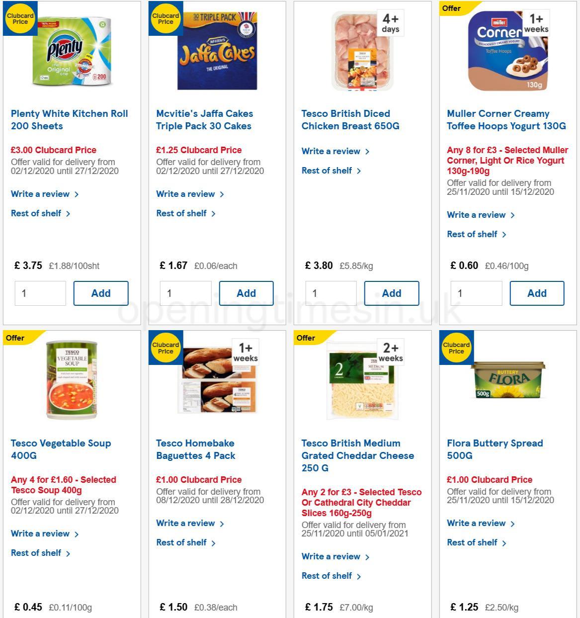 TESCO Offers from 9 December