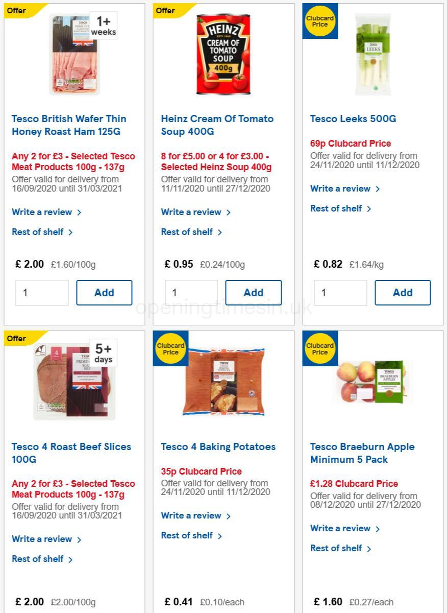 TESCO Offers from 9 December