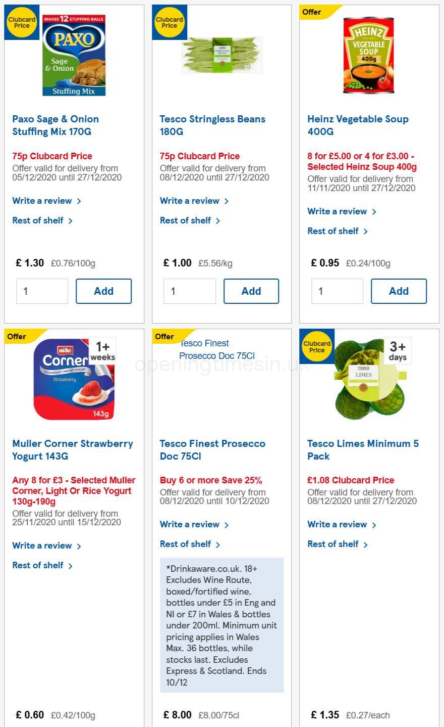 TESCO Offers from 9 December