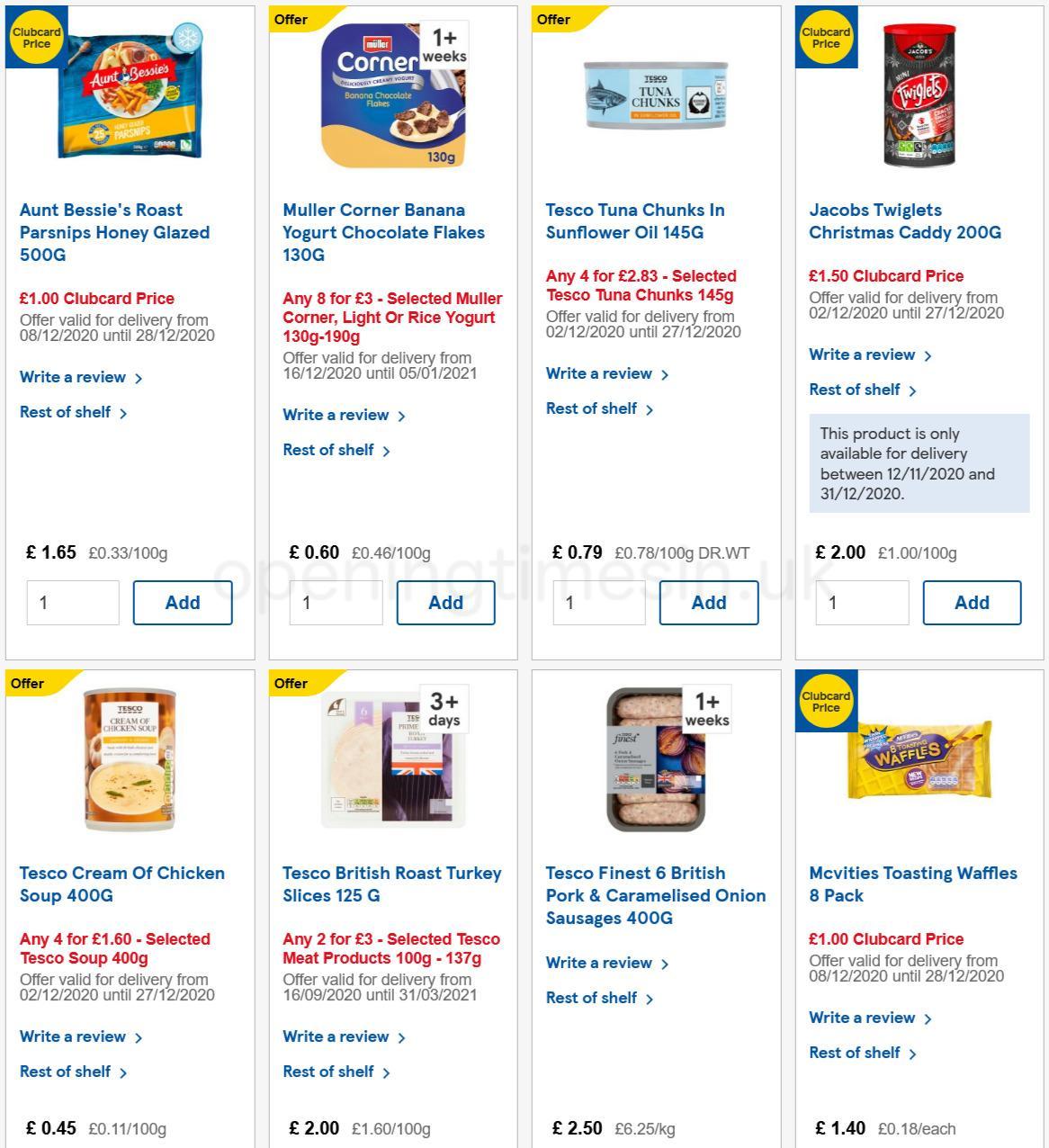 TESCO Offers from 16 December