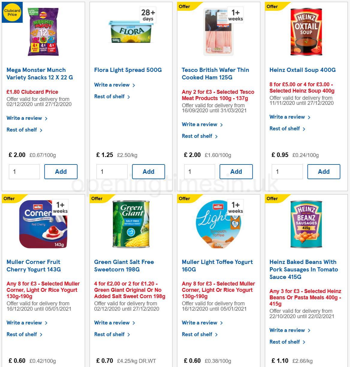 TESCO Offers from 16 December