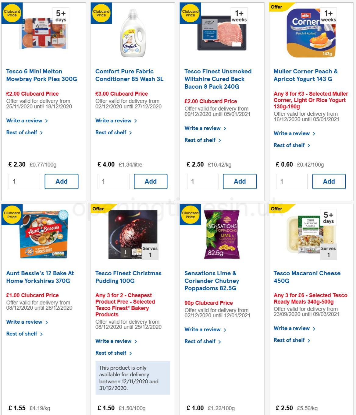 TESCO Offers from 16 December
