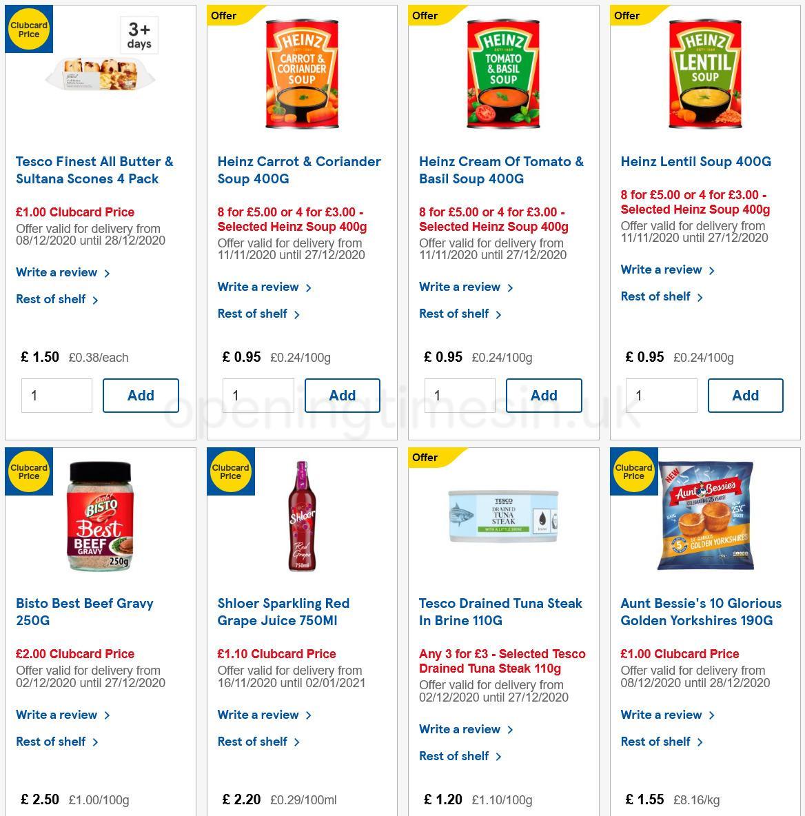 TESCO Offers from 16 December
