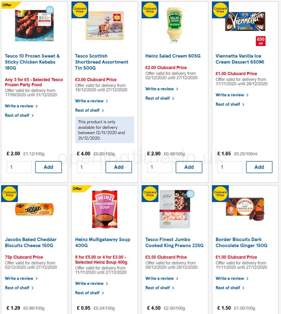 TESCO Offers from 16 December