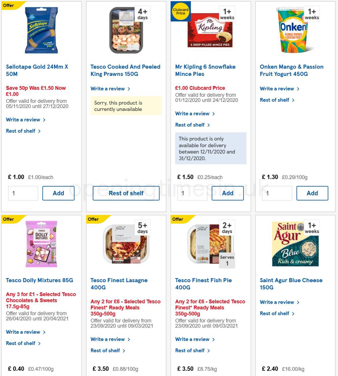 TESCO Offers from 16 December