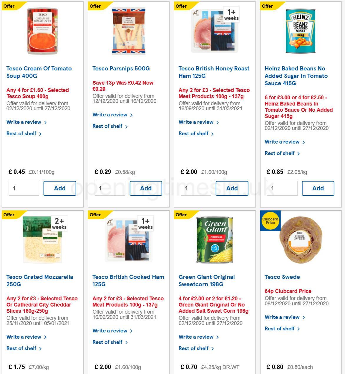 TESCO Offers from 16 December