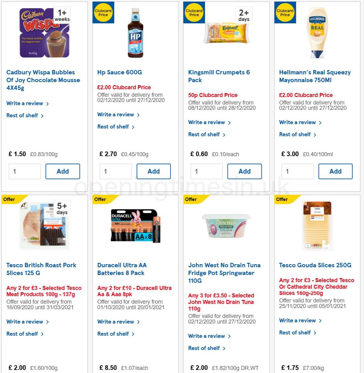 TESCO Offers from 16 December