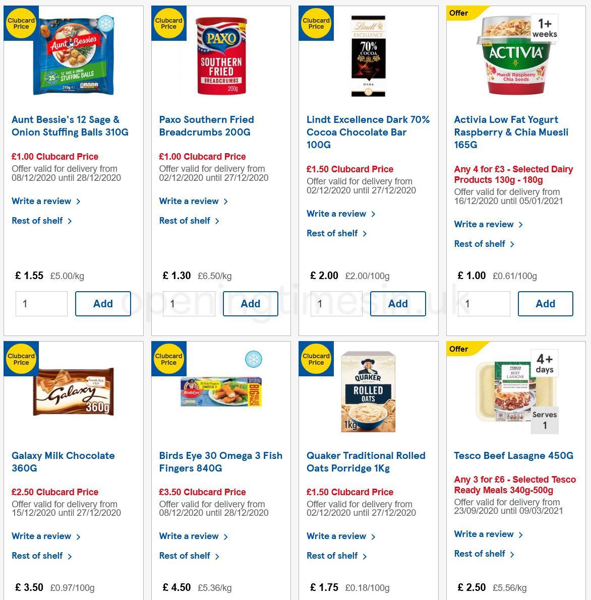 TESCO Offers from 16 December