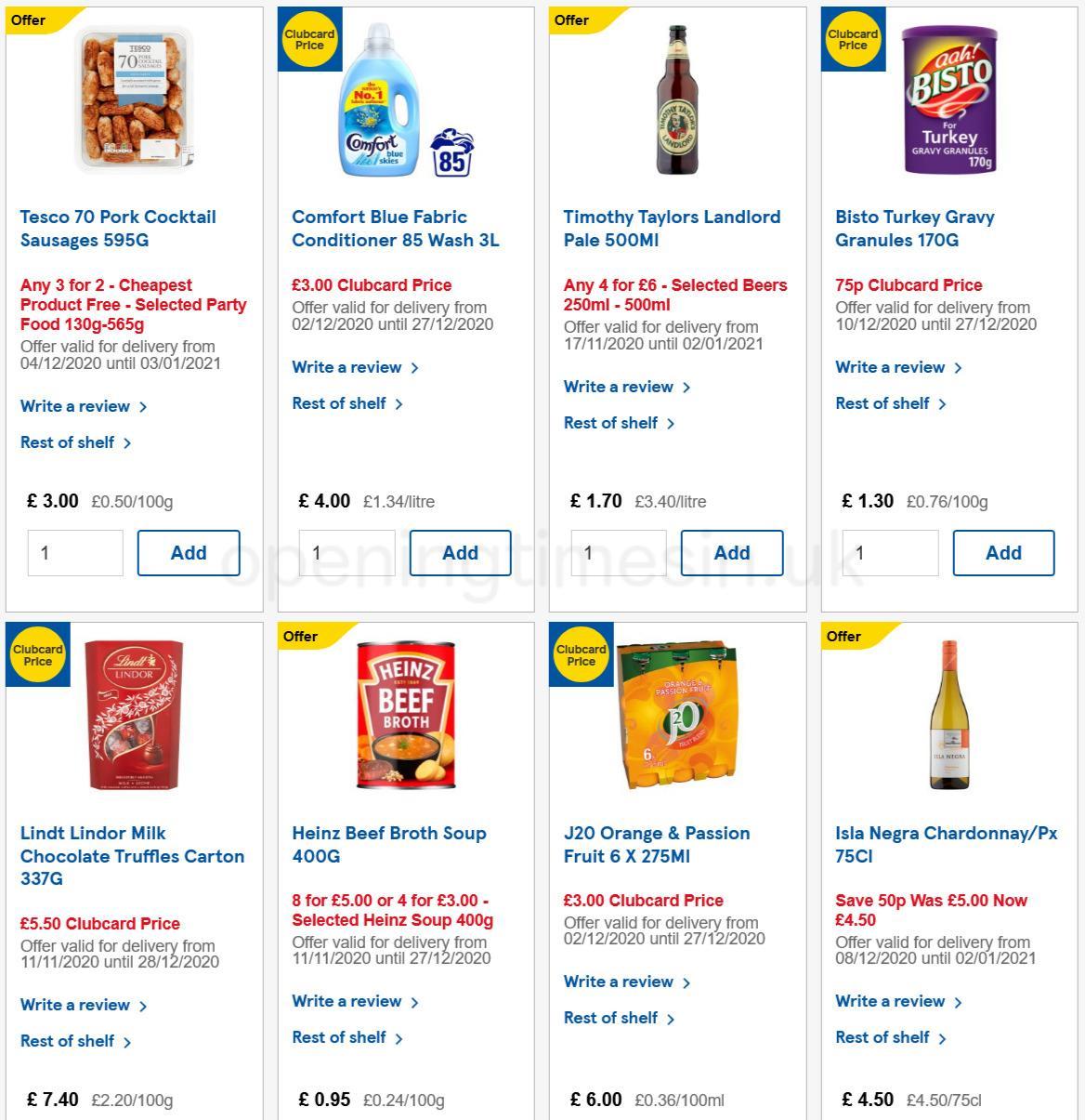 TESCO Offers from 16 December