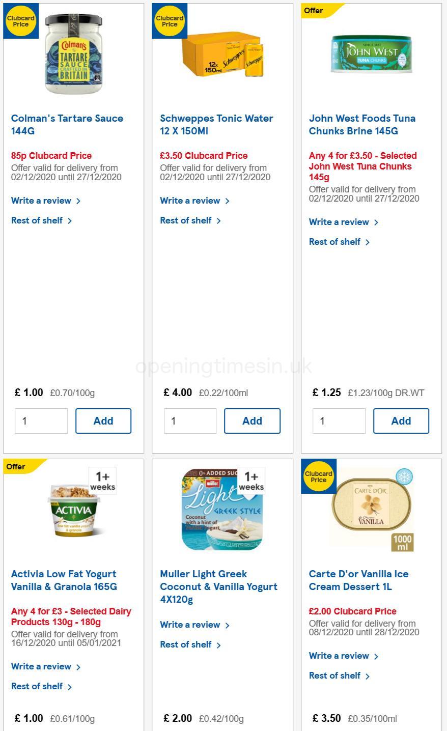 TESCO Offers from 16 December
