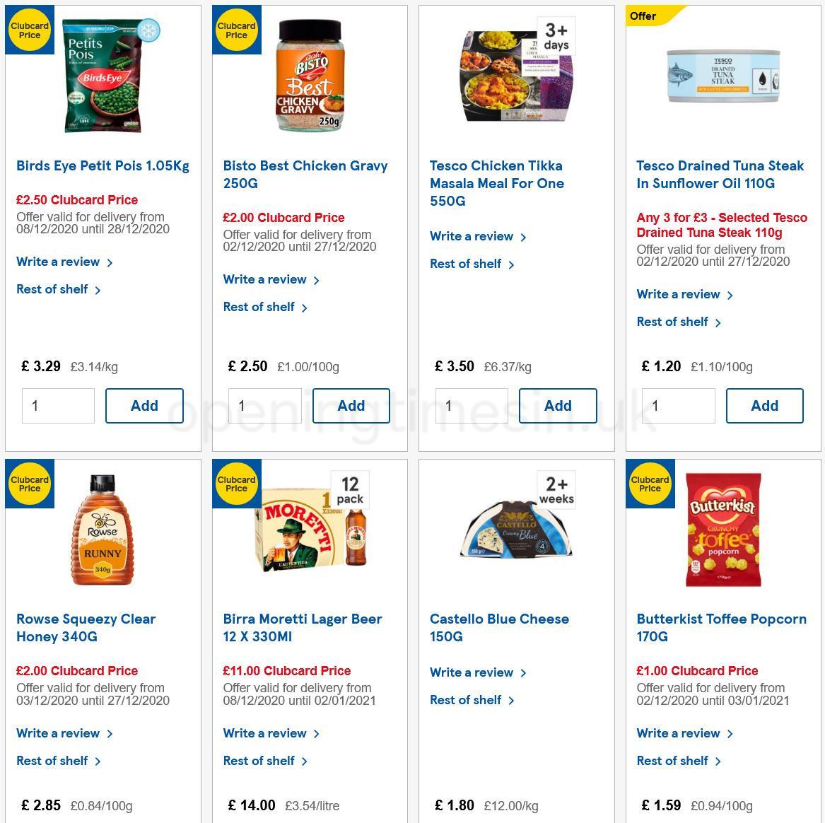 TESCO Offers from 16 December