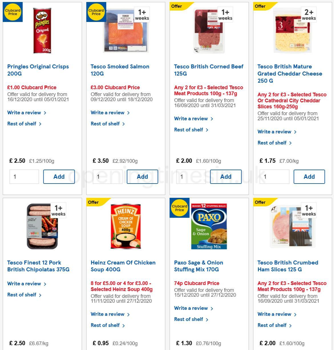 TESCO Offers from 16 December