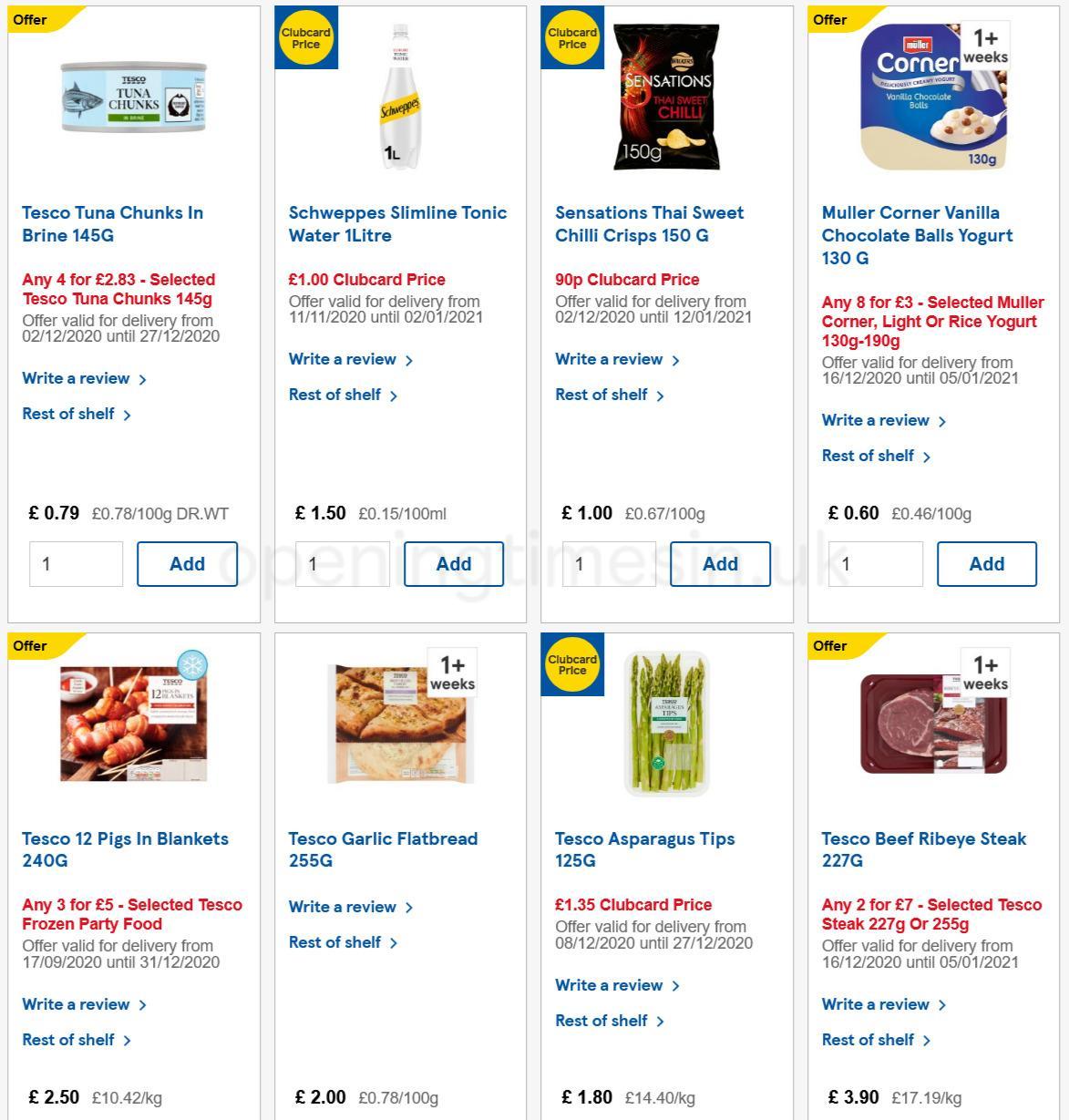 TESCO Offers from 16 December
