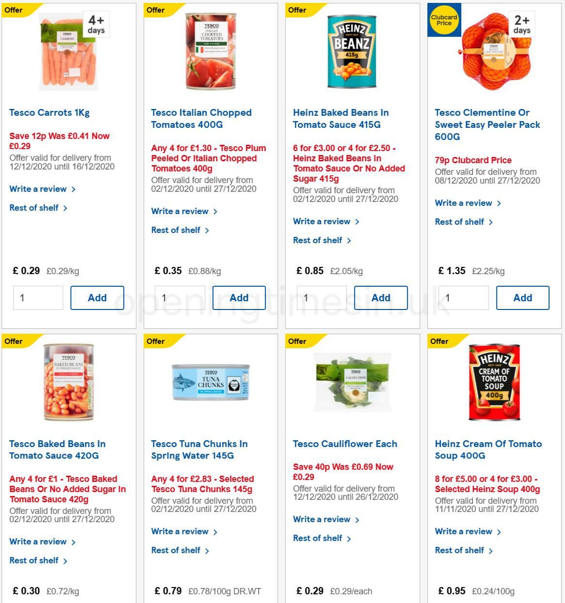 TESCO Offers from 16 December