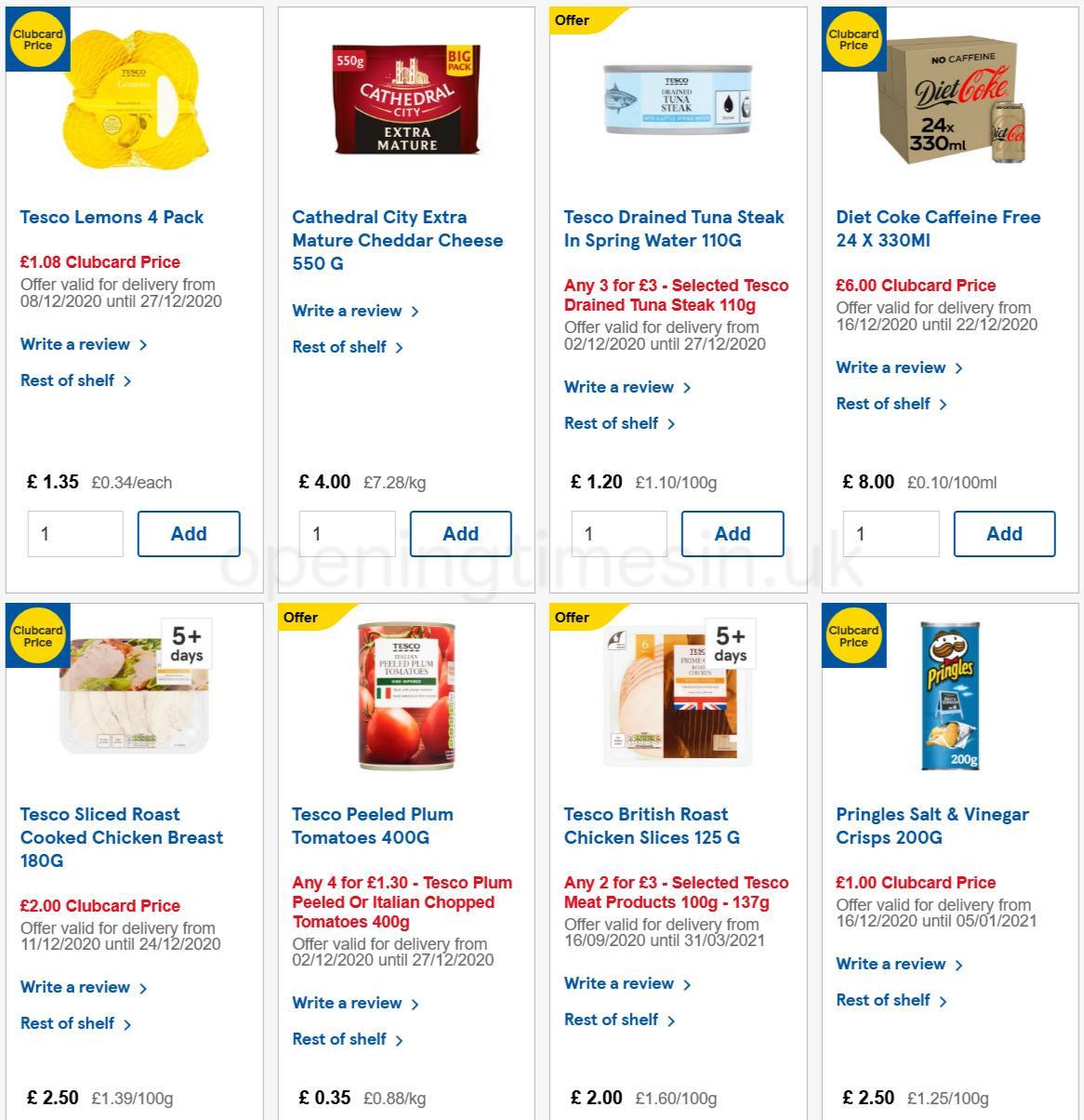 TESCO Offers from 16 December